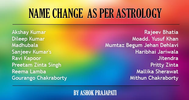 name change as per astrology